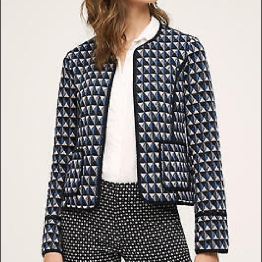 HEI HEI Anthropologie Classic Black & Blue Jacket